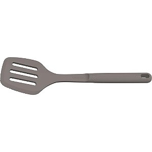 Talher Espatula Vazada Silicone Cinza