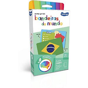 Jogo Educativo Cartas Geniais Bandeiras Mundo