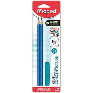 Lapis Preto Triangular KIDY Learn HB C/APOIO de Dedo BL.C/02