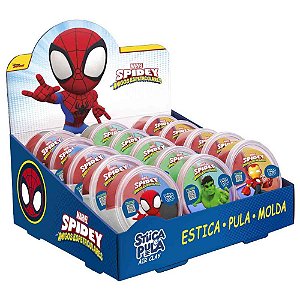 Massa para Modelar Criativa Spidey Stica e Pula 4CORES (S) DP.C/15