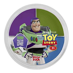 Massa para Modelar Criativa TOY STORY Stica e Pula 4CORES DP.C/15