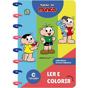 Livro Infantil Colorir LER e Colorir Disco T.monica