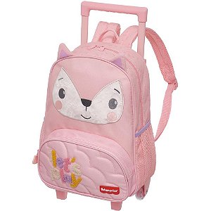 Mochila Infantil com Rodinha FISHER-PRICE FUN Rosa