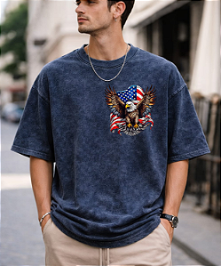 Oversized Stree marmorizadas Estampas Variadas