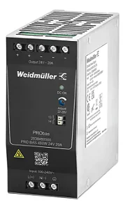 Fonte de Alimentação Weidmuller PRO Bas 24V 20A