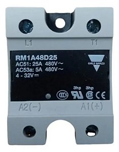 Relé Estado Sólido 25A 480V Carlo Gavazzi