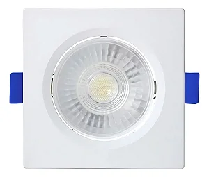 Spot LED Slim Quadrado 6W 3000K Blumenau - luz quente