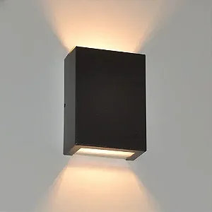 Arandela LED Duna ABS 124mm IP65 4W 3000K - Preto - Blumenau