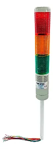 TORRE LUM. LTA 5053 12~30VCA/VCC - LED CONTINUO OU INTERMITENTE + SONORO-SIBRATEC