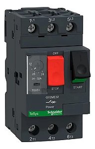 Disjuntor motor GV2ME32 termomagnético 24-32A impulsão Schneider