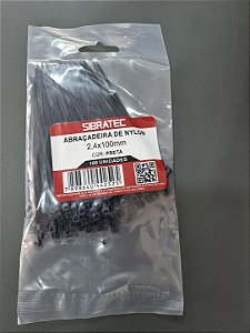 ABRACADEIRA NYLON 2,4 X 100MM - PRETA