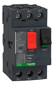 DISJUNTOR TERMOMAGNETICO TESYS GV2 1.6-2.5A BOTAO IMPULSAO