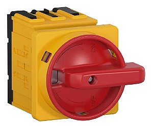 CHAVE SECCIONADORA ROTATIVA MSW 80A 3POLOS MANOPLA VERM/AMAR Msw80p3h