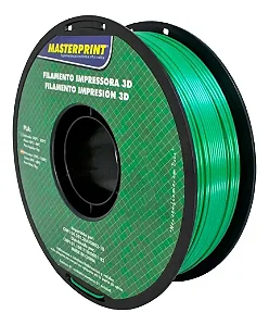 Filamento Pla Silk Verde Masterprint 1kg Para Impressora 3d