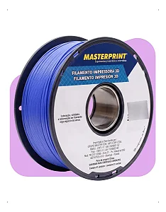 Filamento Pla Azul Masterprint 1kg 1,75mm Impressora 3d