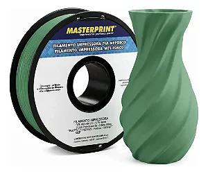 Filamento Impressora 3d Verde Fosco Pla Masterprint 1.75mm