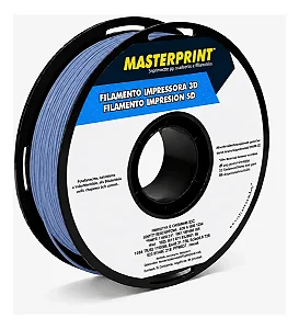 Filamento Pla Fosco Azul Masterprint 1kg 1,75mm Impressora 3