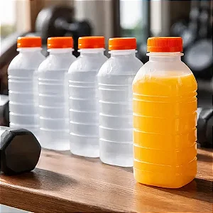 Garrafa Descartável Leitosa 500ml c/100un