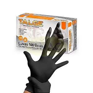 Luva Nitrilica Talge Preta P c/100