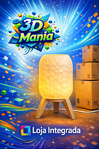 Abajur de Mesa com Tripé Moderno