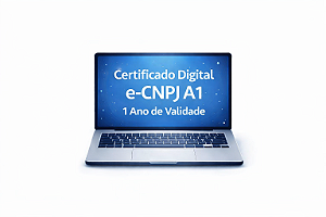 Certificado Digital e-CNPJ A1 1 ano de Validade