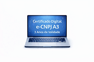 Certificado Digital e-CNPJ A3 3 Anos de Validade