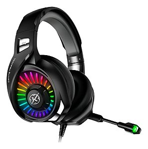 Headset Gamer Kalkan Ragnar RGB Preto 7.1 Surround