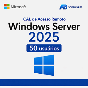 Cal de Acesso Remoto Windows Server 2025 – 50 usuários