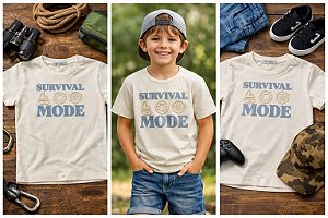 Camiseta Meninos Bege