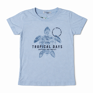 Camiseta Tartaruga Meninos Bege