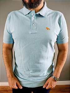Polo Piquet Gold Azul Claro