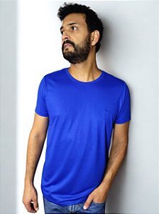 Camiseta Básica Work Minimalista Azul Royal