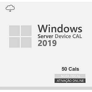 Cal de Acesso Remoto Windows Server 2019 – 50 dispositivos