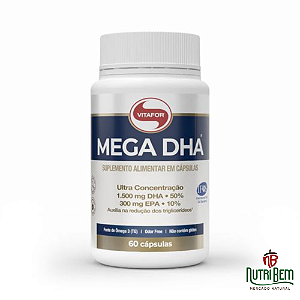 MEGA DHA®: Ômega 3 60 Cápsulas - Vitafor