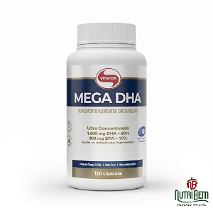 MEGA DHA®: Ômega 3 120 Cápsulas - Vitafor