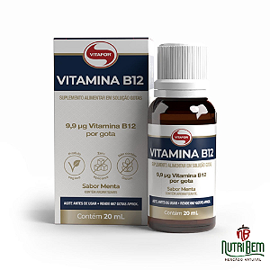VITAMINA B12: Suplemento com Metilcobalamina 20mL - Vitafor