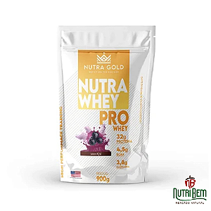 Nutra Whey 3W Açaí 900 gramas Nutragold
