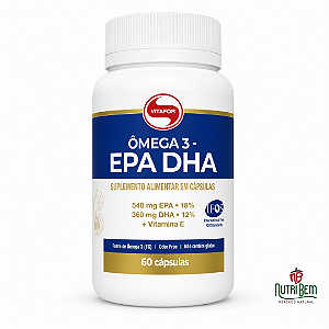 Ômega 3 EPA DHA Vitafor 60 Cápsulas – 540 mg EPA + 360 mg DHA
