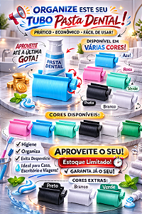 Organizador Espremedor de Pasta Dental – Aproveite Até a Última Gota!