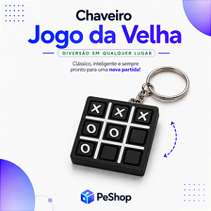 Chaveiro Jogo da Velha