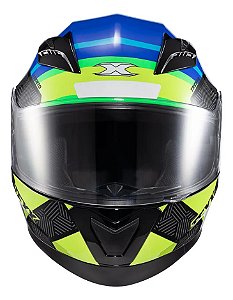 Capacete Texx Strike Trento Amare/verd Bril 58