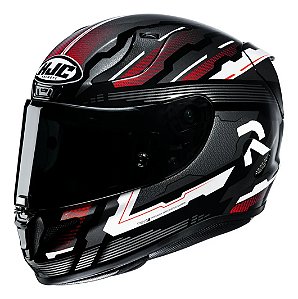 Capacete Hjc Rpha 11 Stobon Preto Vermelho E Branco 56