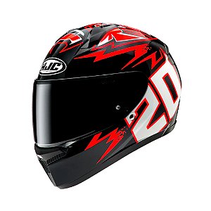 Capacete Hjc C10 Fabio Quartararo 2024 Verm Pret Branc 58