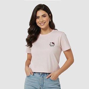 Cropped Hello Kitty Rosa