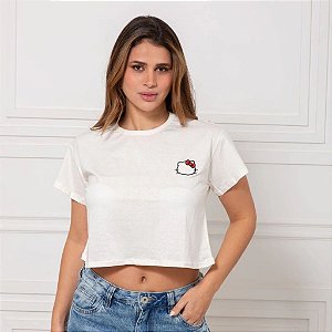 Cropped Hello Kitty Off-White