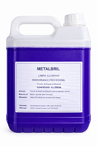 Limpa Alumínio e Metais Metalbril Profissional - Brilho Instantâneo (2L, 5L ou 20L)