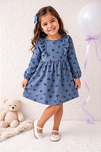 Vestido Floral Peluciado