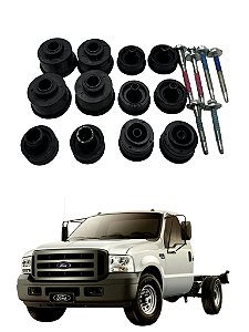 KIT COXIM DE CABINE 12 PEÇAS F250/F350QF4000 DE 1998 A 2006 CABINE SIMPLES