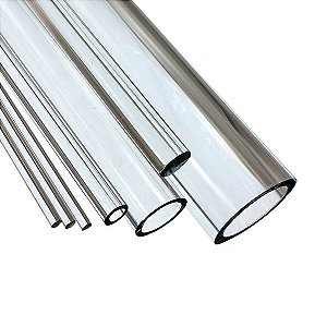 TUBO DE VIDRO TRANSPARENTE 6MM x 1,5- COE33 IMPORTADO