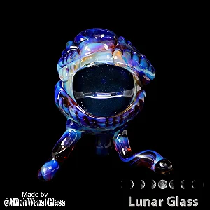 Silver Brownish Purple - Lunar Glass - COE33